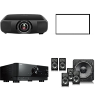 Epson LS12000 + Screen Innovations 120" Fixed Frame Screen + Yamaha RX-V6A AV Receiver + SVS Prime 5.1 Bundle