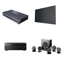 Hisense PX3-Pro + Spectra Vantage 120" UST Fixed Frame Screen + Sony STR-AN1000 AV Receiver + Focal 5.1 Bundle