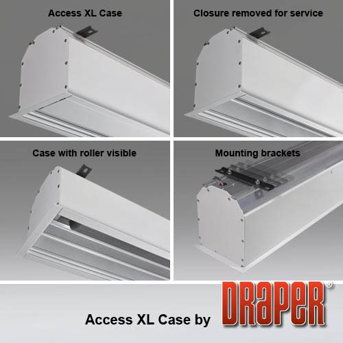 Draper 140042CD-Black Access/Series V 198 diag. (105x168) - [16:10] - CineFlex White XT700V 0.7 Gain - Draper-140042CD-Black