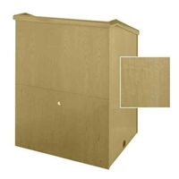 Sound-Craft MML36V-Natural Maple Presenter Series 48"H x 36"W Multimedia Lectern with Natural Maple Wood Veneer