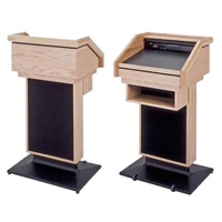 Sound-Craft LE1O Keynote Series 49"H Lectern with Natural Oak Wood Veneer