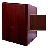 Sound-Craft MMR48V-Dark Mahogany Instructor LG Series 48"H x 48"W Multimedia Lectern with Dark Mahogany Wood Veneer