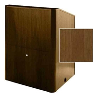 Sound-Craft MMR36V-Natural Sapele Instructor LG Series 48"H x 36"W Multimedia Lectern with Natural Sapele Wood Veneer