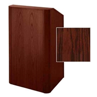 Sound-Craft RCV36-Dark Cherry Instructor Series 47"H x 36"W Radius Corner Lectern with Dark Cherry Wood Veneer