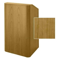 Sound-Craft RCV36-Natural Cherry Instructor Series 47"H x 36"W Radius Corner Lectern with Natural Cherry Wood Veneer