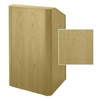 Sound-Craft RCV27-Natural Maple Instructor Series 47"H x 27"W Radius Corner Lectern with Natural Maple Wood Veneer