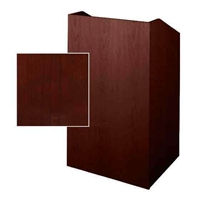 Sound-Craft SCV27-Dark Cherry Classic Series 47"H x 27"W Square Corner Lectern with Dark Cherry Wood Veneer