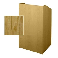 Sound-Craft SCV36-Natural Oak Classic Series 47"H x 36"W Square Corner Lectern with Natural Oak Wood Veneer