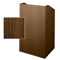 Sound-Craft SCV36-Walnut Classic Series 47"H x 36"W Square Corner Lectern with Walnut Wood Veneer