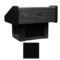 Sound-Craft TCB Club Series 17"H Portable Tabletop Lectern with Black Lacquer Finish