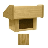 Sound-Craft TCO Club Series 17"H Portable Tabletop Lectern with Natural Oak Finish