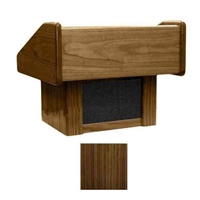 Sound-Craft TCW Club Series 17"H Portable Tabletop Lectern with Walnut Finish