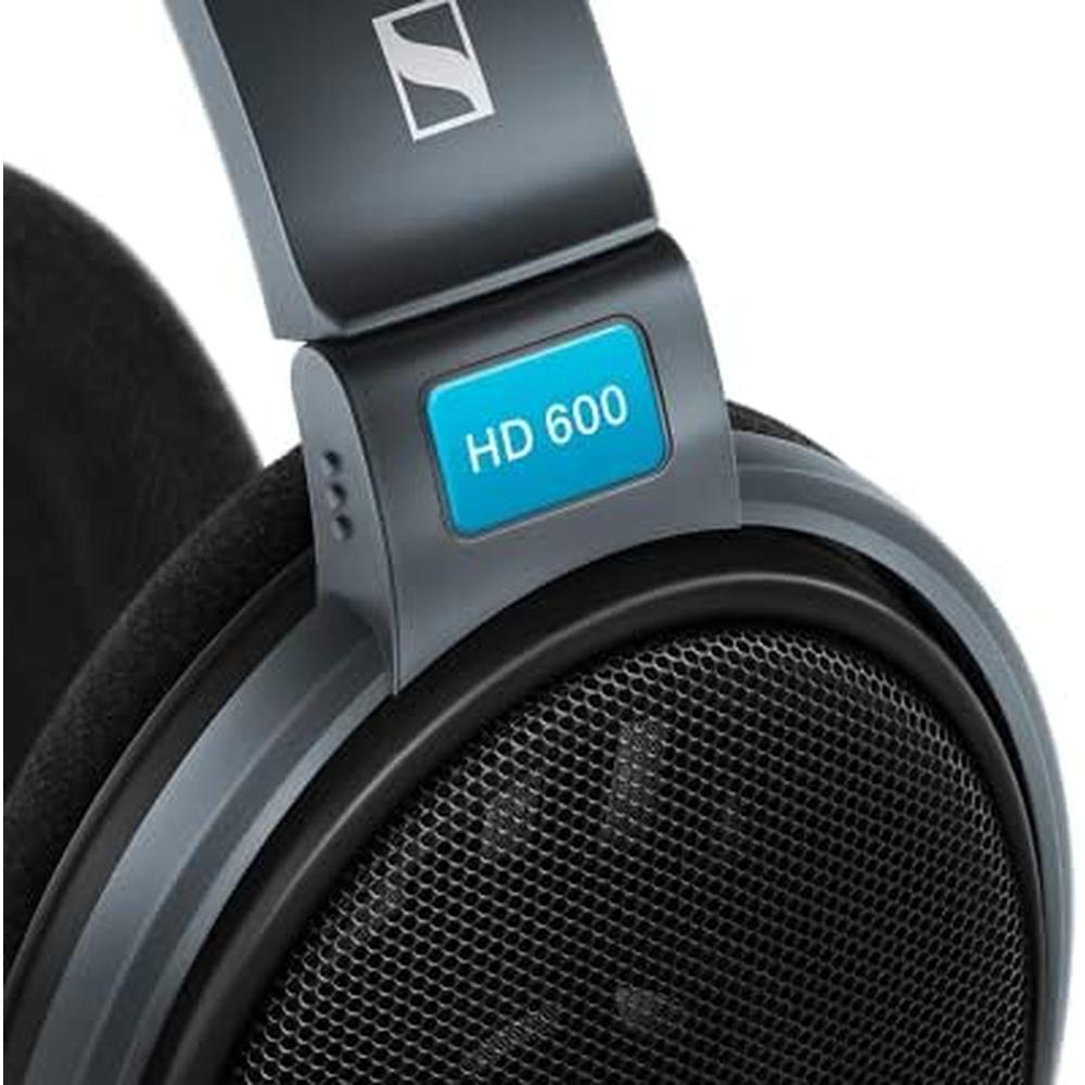 Sennheiser HD 600 Headphones Audiophile Grade Hi-Res Dynamic Open Back Over Ear Black - SEN-HD600