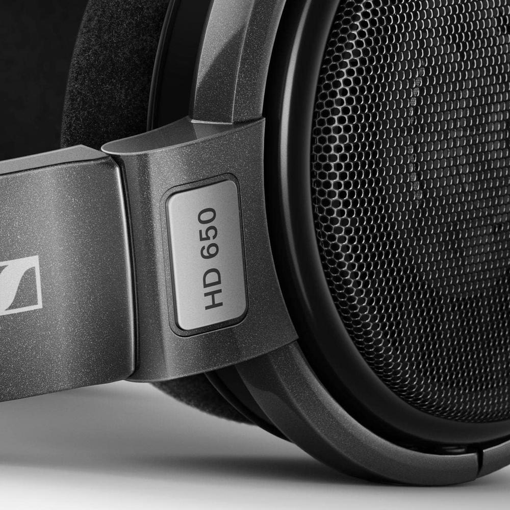 Sennheiser HD 650 Headphones Audiophile Grade Hi-Res Dynamic Open Back Over Ear Titan Gray - SEN-HD650