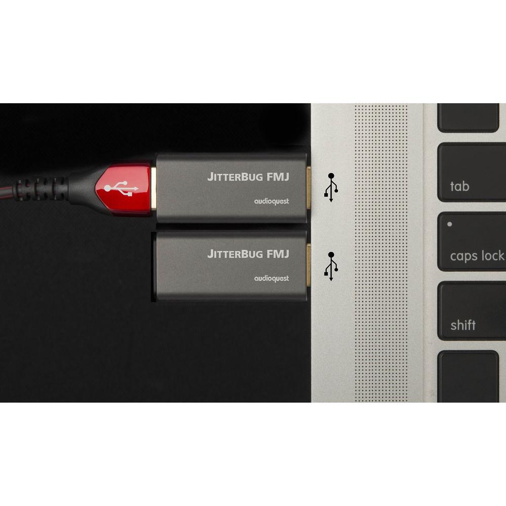 AudioQuest JITTERBUGFMJ JitterBug FMJ USB 2.0 Data & Power Noise Filter - AQ-JITBUGFMJ