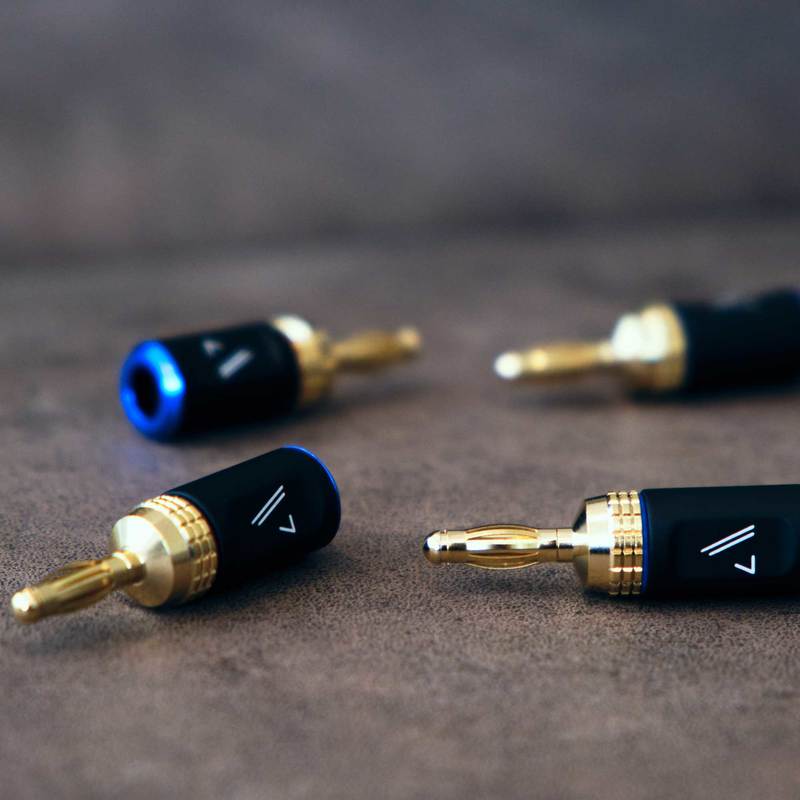 Austere Audio V Series Banana Adapters 2-pair &#124; 5S-BNN2-2P - Austere-5S-BNN2-2P