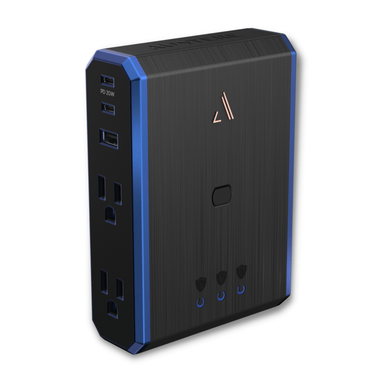 Austere V Series Power 4-Outlet with Omniport USB+PD20 &#124; 5S-PS4-US1 - Austere-5S-PS4-US1