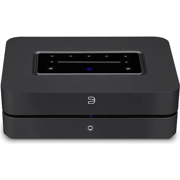 Bluesound POWERNODE Streaming music player with built-in stereo amplifier, Wi-Fi, Bluetooth and Apple AirPlay 2 (Black) - Bluesound-N330BLKUNV