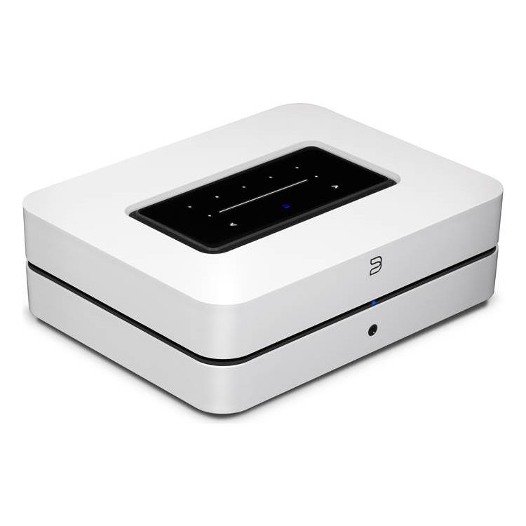 Bluesound POWERNODE Streaming music player with built-in stereo amplifier, Wi-Fi, Bluetooth and Apple AirPlay 2 (White) - Bluesound-N330WHTUNV