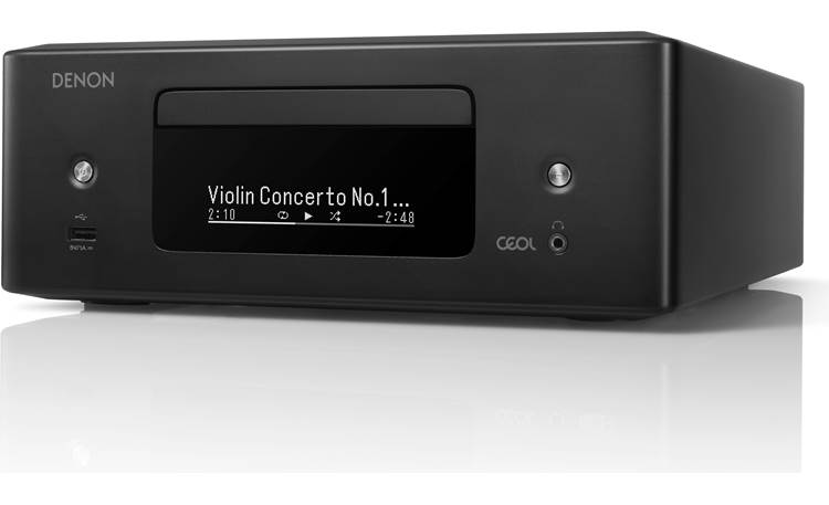 Denon CEOL RCD-N12 Compact stereo receiver with built-in CD player, tuner, Bluetooth, Apple AirPlay 2, and HEOS streaming - RCDN12BKE3 - Denon-RCD-N12