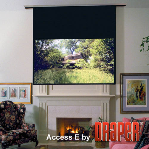 Draper 139034U-Black Access/Series E 183 diag. (90x160) - HDTV [16:9] - Matt White XT1000E 1.0 Gain - Draper-139034U-Black