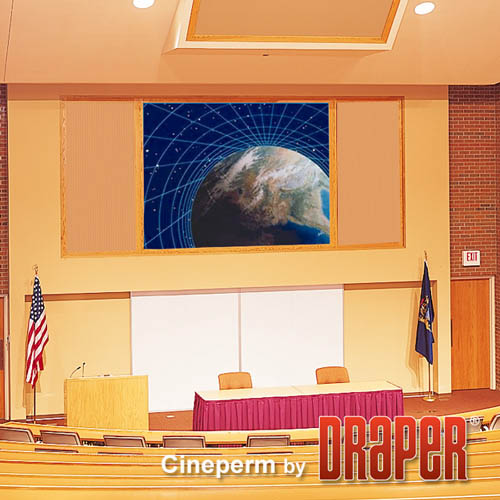 Draper 250025SC Cineperm 161 diag. (80x140) - HDTV [16:9] - ClearSound NanoPerf XT1000V 1.0 Gain - Draper-250025SC