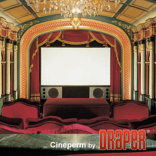 Draper 251061 Cineperm 75 diag. (40x64) - Widescreen [16:10] - Matt White XT1000V 1.0 Gain - Draper-251061