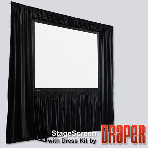 Draper 383578 StageScreen (Black) 425 diag. (225x360) - Widescreen [16:10] - 1.2 Gain - Draper-383578