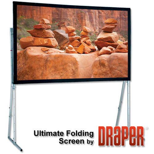 Draper 241286 Ultimate Folding Screen Complete with Standard Legs 95 diag. (51x81)-Widescreen [16:10] - Draper-241286
