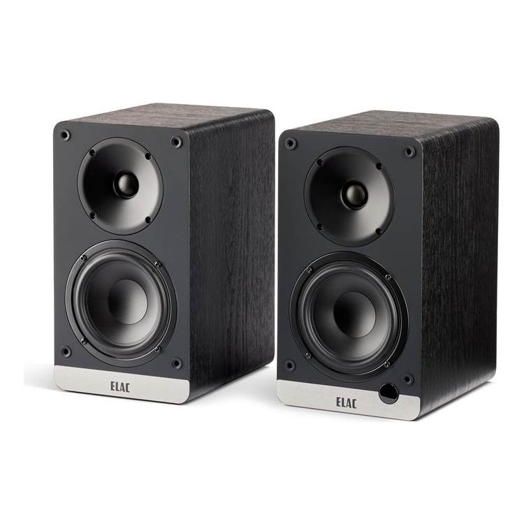 ELAC Debut ConneX DCB41 Powered bookshelf speakers with Bluetooth, HDMI and built-in phono preamp (Black) - ELAC-DCB41-BK