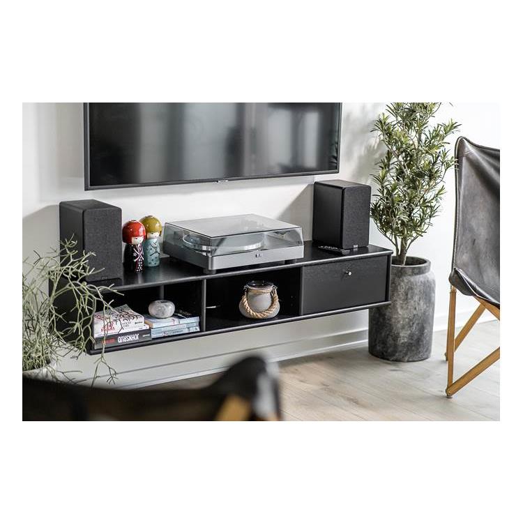 ELAC Debut ConneX DCB41 Powered bookshelf speakers with Bluetooth, HDMI and built-in phono preamp (Black) - ELAC-DCB41-BK