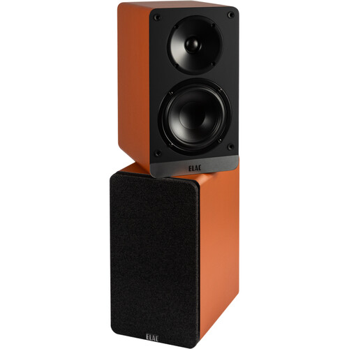 ELAC Debut ConneX DCB41 Two-Way Active Bookshelf Speakers (Orange, Pair) - ELAC-DCB41-OR