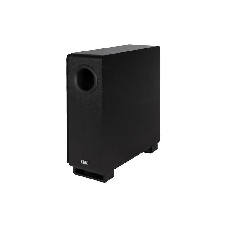 ELAC Muro SUB2010 Compact subwoofer with optional wireless capability and Bluetooth app control (Black) - ELAC-SUB2010-BK