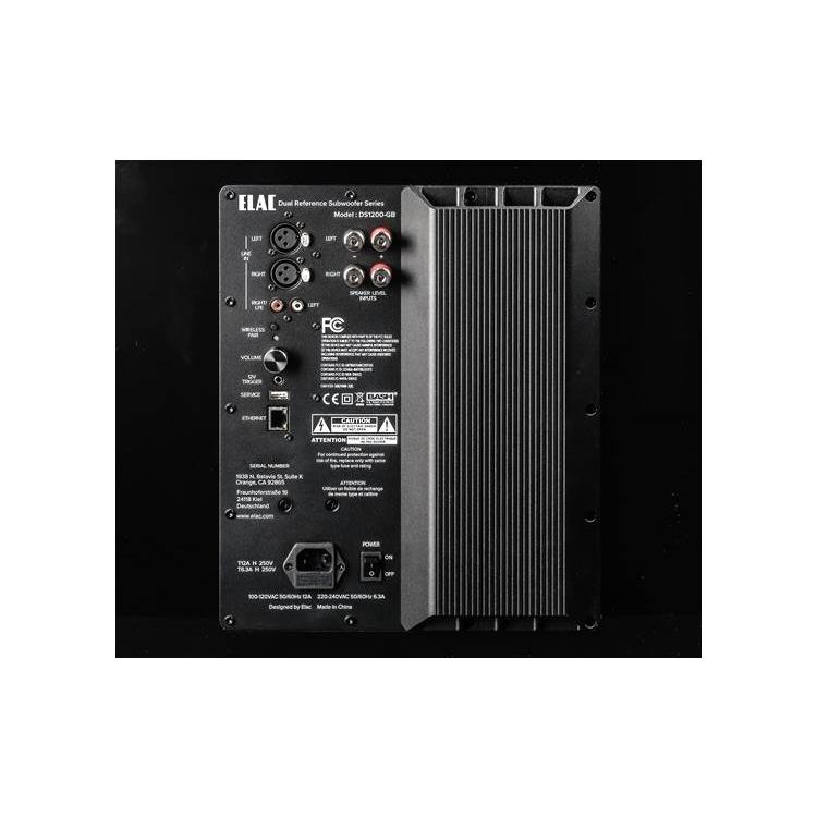 ELAC Varro DS1200-GB Dual Reference 12" powered subwoofer with Bluetooth app control and Auto EQ - ELAC-DS1200-GB