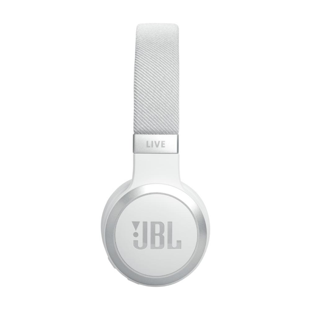 JBL Live 670NC Wireless On-Ear Noise Cancelling Headphones - White - JBL-JBLLIVE670NCWHTAM