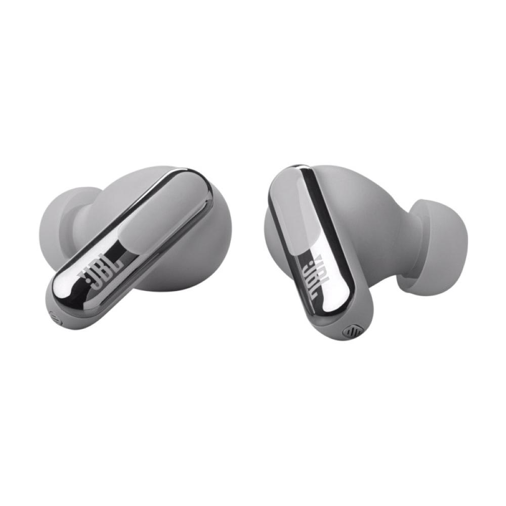 JBL Live Beam 3 True Wireless Lifestyle Headphones - Silver - JBL-JBLLIVEBEAM3SILAM