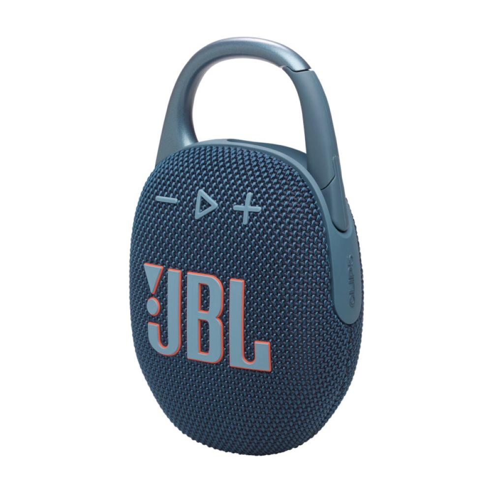 JBL Clip 5 Portable speaker with Bluetooth, built-in battery, waterproof and dustproof - Blue - JBL-JBLCLIP5BLUAM