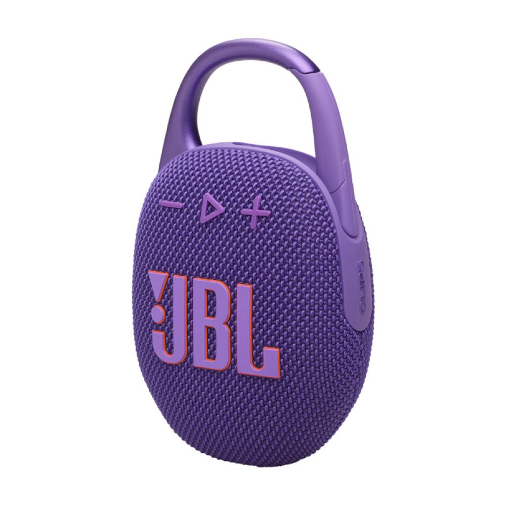 JBL Clip 5 Portable speaker with Bluetooth, built-in battery, waterproof and dustproof - Purple - JBL-JBLCLIP5PURAM