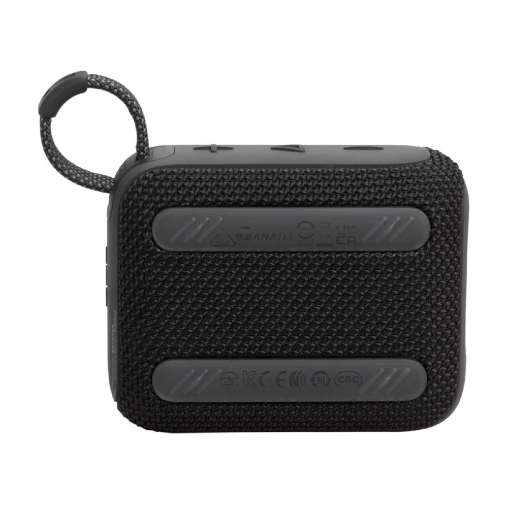 JBL Go 4 Portable speaker with Bluetooth, built-in battery, waterproof and dustproof - Black - JBL-JBLGO4BLKAM