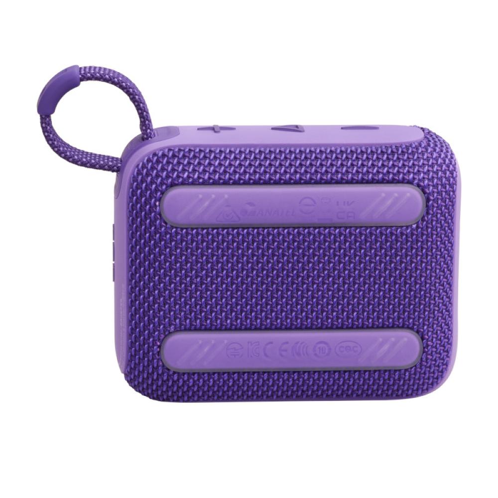 JBL Go 4 Portable speaker with Bluetooth, built-in battery, waterproof and dustproof - Purple - JBL-JBLGO4PURAM