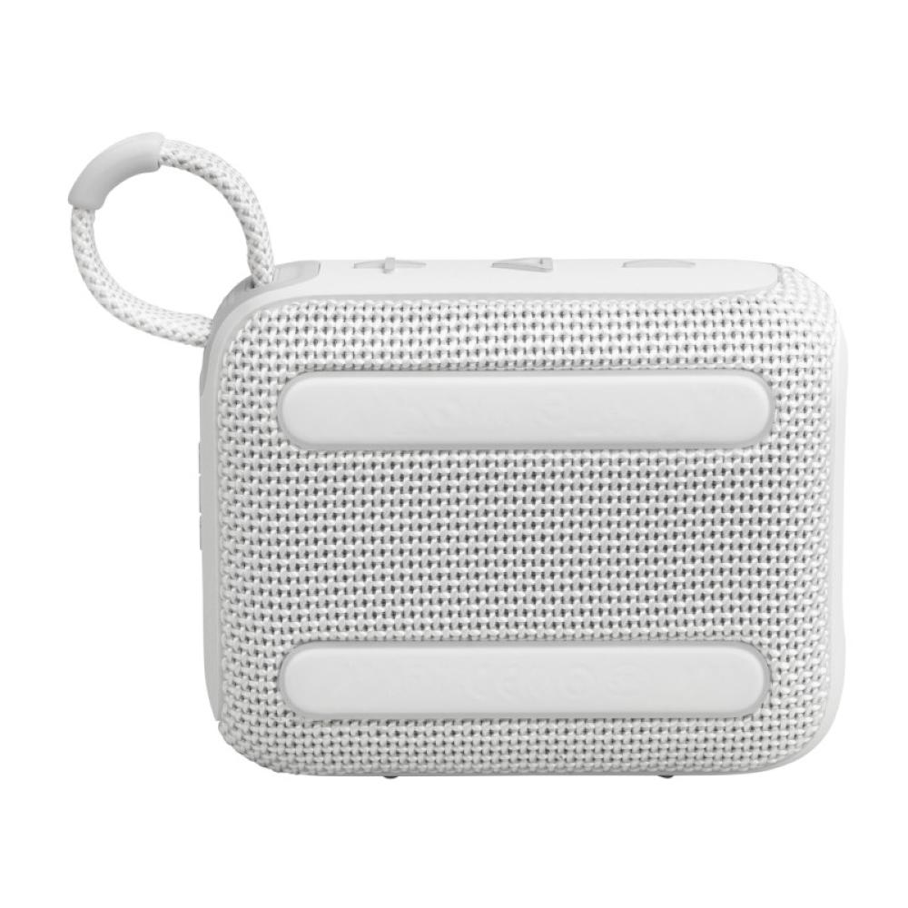 JBL Go 4 Portable speaker with Bluetooth, built-in battery, waterproof and dustproof - White - JBL-JBLGO4WHTAM