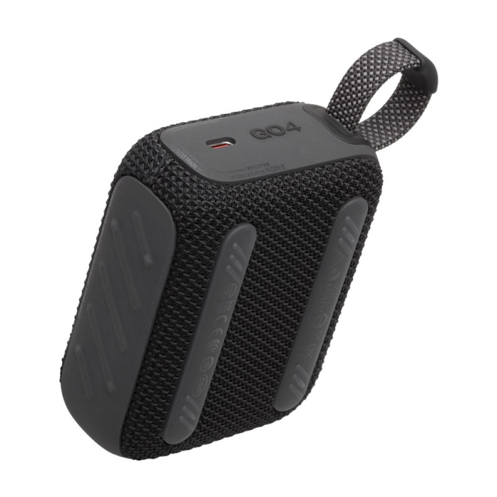 JBL Go 4 Portable speaker with Bluetooth, built-in battery, waterproof and dustproof - Black - JBL-JBLGO4BLKAM