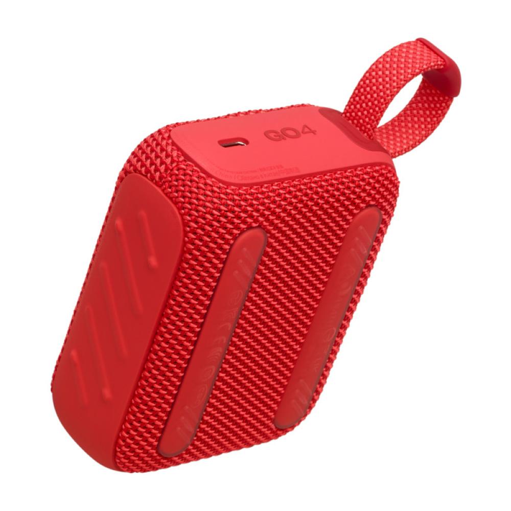 JBL Go 4 Portable speaker with Bluetooth, built-in battery, waterproof and dustproof - Red - JBL-JBLGO4REDAM