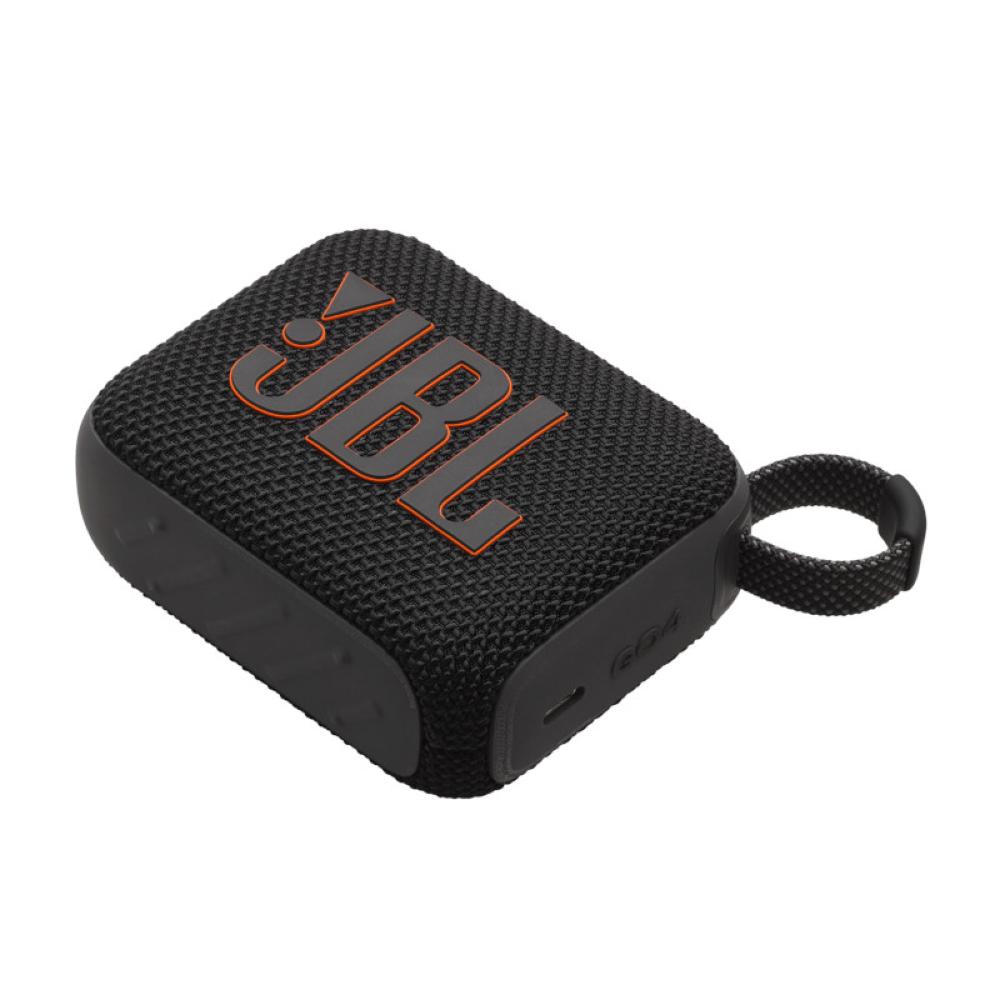 JBL Go 4 Portable speaker with Bluetooth, built-in battery, waterproof and dustproof - Black - JBL-JBLGO4BLKAM