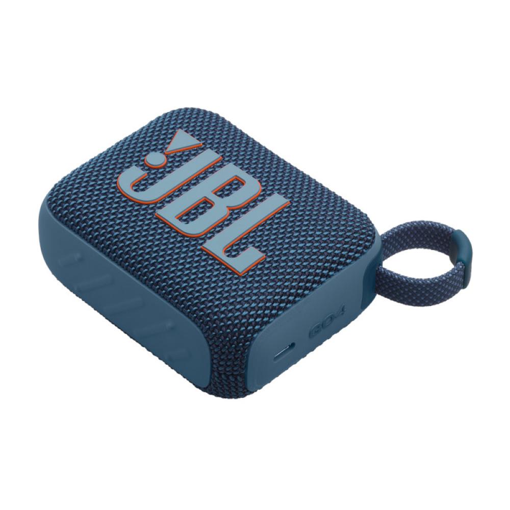 JBL Go 4 Portable speaker with Bluetooth, built-in battery, waterproof and dustproof - Blue - JBL-JBLGO4BLUAM