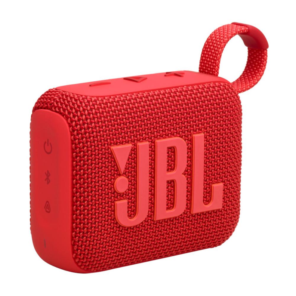 JBL Go 4 Portable speaker with Bluetooth, built-in battery, waterproof and dustproof - Red - JBL-JBLGO4REDAM