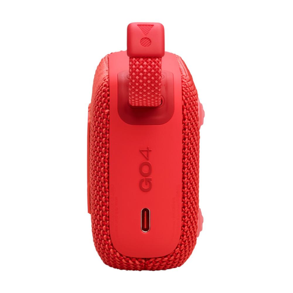 JBL Go 4 Portable speaker with Bluetooth, built-in battery, waterproof and dustproof - Red - JBL-JBLGO4REDAM