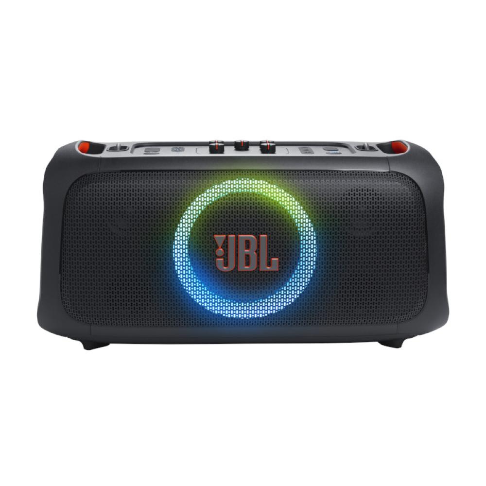 JBL PartyBox On-the-Go Portable party speaker with JBL Pro Sound, synced lightshow and wireless mic  - JBL-JBLPBOTGESAM