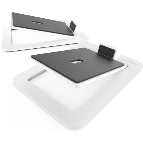 Kanto Living Tilted Desktop Speaker Stands (White) - KANTO-S6W