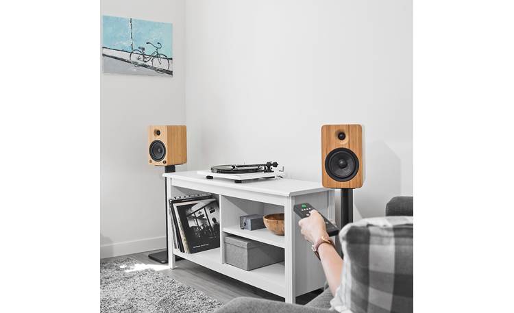 Kanto YU6 Powered stereo speakers with Bluetooth and phono preamp (Bamboo) - YU6BAMBOO - Kanto-YU6BAMBOO